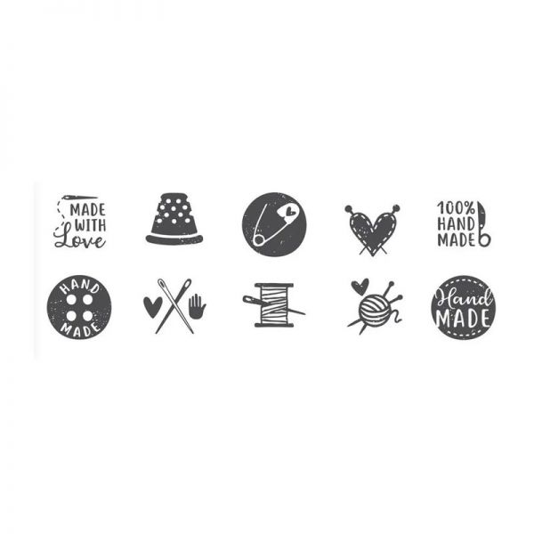 Stempelset Handmade "Lass uns kreativ sein"