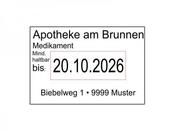 Apothekenstempel Colop 2360 Dater Green Line