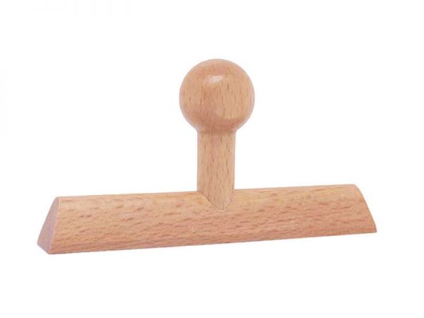 Holzstempel individuell eckig (130x20 mm, 4 Zeilen)