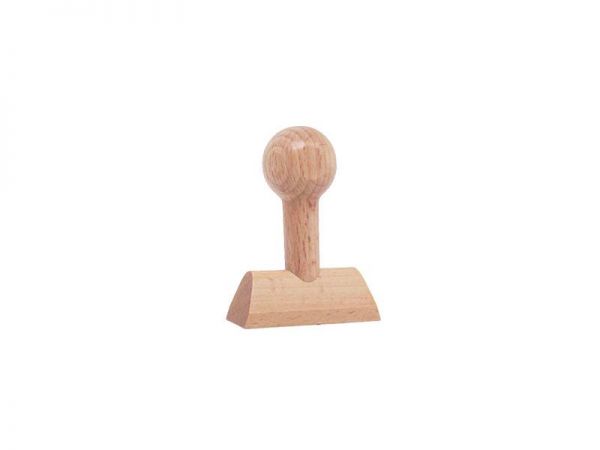 Holzstempel individuell eckig (50x20 mm, 4 Zeilen)