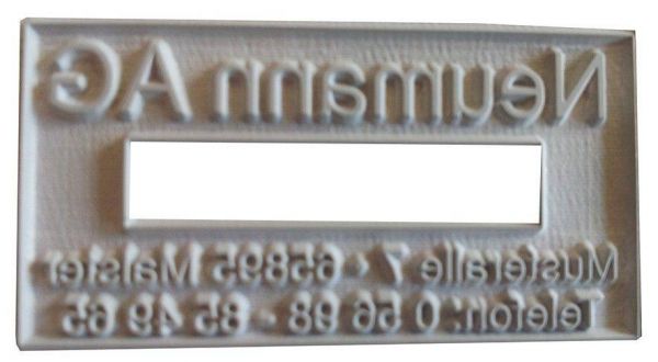 Stempelplatte Trodat Classic Datumstempel 2910/P03 (54x24 mm, 2 Zeilen)