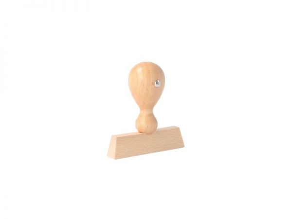 Holzstempel individuell eckig (60x10 mm, 2 Zeilen)