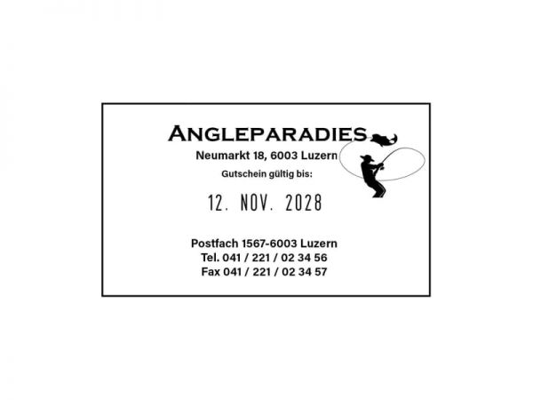 Trodat Classic Datumstempel 2910/P06 mit Textplatte (60x35 mm, 6 Zeilen)