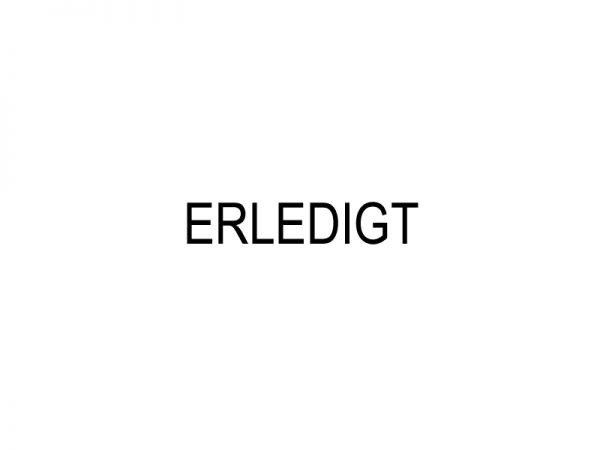Stempel Erledigt