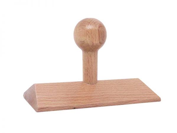 Holzstempel individuell eckig (120x80 mm, 16 Zeilen)