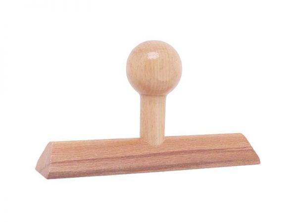 Holzstempel individuell eckig (130x30 mm, 6 Zeilen)