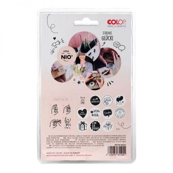 Stempelset Deutsch "Schenke Glück!"