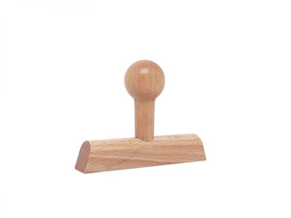 Holzstempel individuell eckig (90x15 mm, 3 Zeilen)
