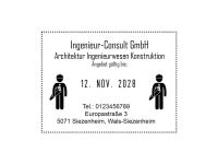 Vorschau: Trodat Classic Datumstempel 2910/P02 mit Textplatte (51x38 mm, 6 Zeilen) Vorschau: Trodat Classic Datumstempel 2910/P02 mit Textplatte (51x38 mm, 6 Zeilen)