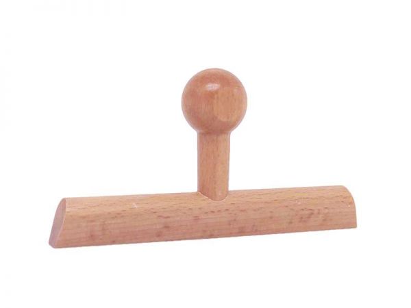 Holzstempel individuell eckig (130x10 mm, 2 Zeilen)