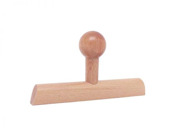 Holzstempel individuell eckig (120x10 mm, 2 Zeilen)