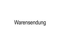 Vorschau: Stempel Warensendung Vorschau: Stempel Warensendung