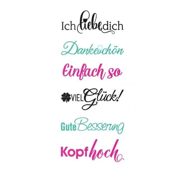 Stempelset Trodat Vintage Glückwünsche