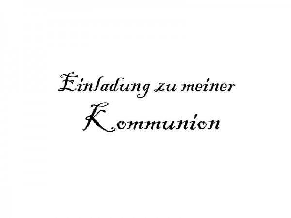 Stempel Einladung zur Kommunion Trodat 4912