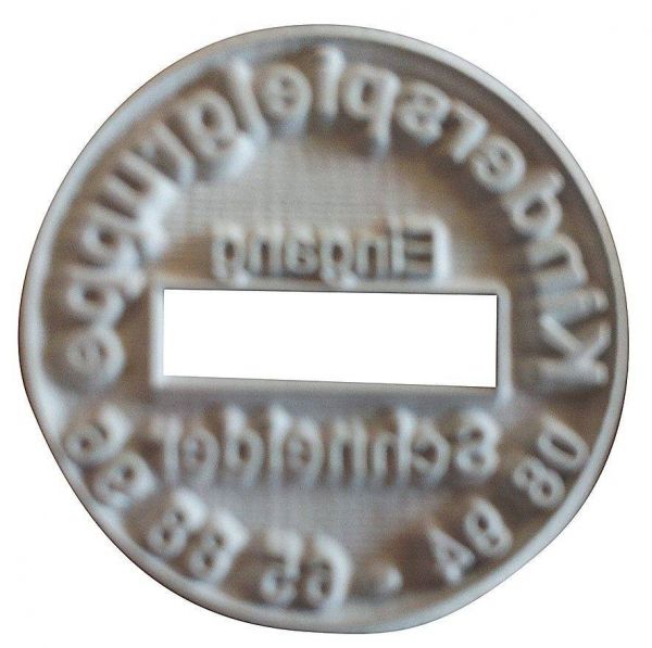 Stempelplatte Trodat Classic Datumstempel 2910/P20 oval (67x44 mm, 4 Zeilen)