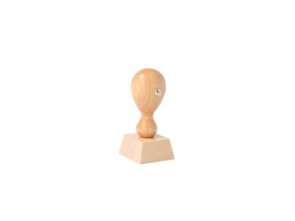 Holzstempel individuell eckig (30x30 mm, 6 Zeilen)