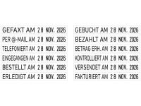 Vorschau: Trodat Printy Dater 4817 Standardtexte Vorschau: Trodat Printy Dater 4817 Standardtexte