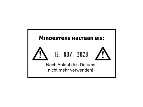 Trodat Classic Datumstempel 2910/P04 mit Textplatte (54x30 mm, 4 Zeilen)