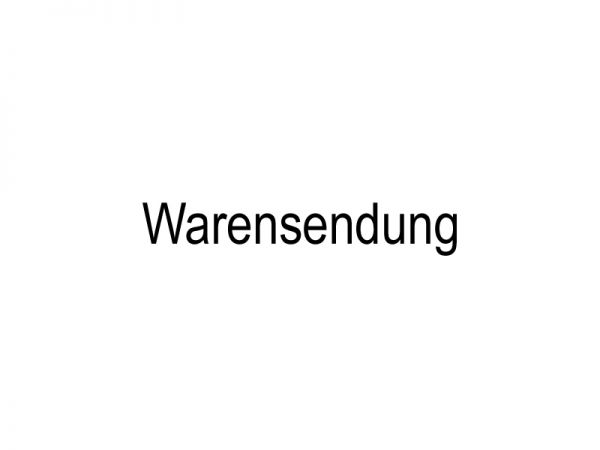 Stempel Warensendung