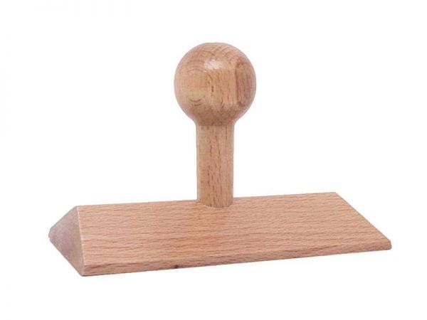 Holzstempel individuell eckig (120x90 mm, 18 Zeilen)